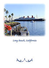 Long Beach Harbor Greeting Card