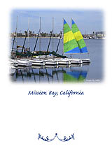 Mission Bay California Greeting Card