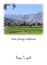 Palm Springs Golf Course Greeting Card