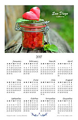 San Diego Bleeding Hearts Calendar