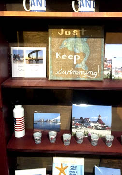 prints display in store